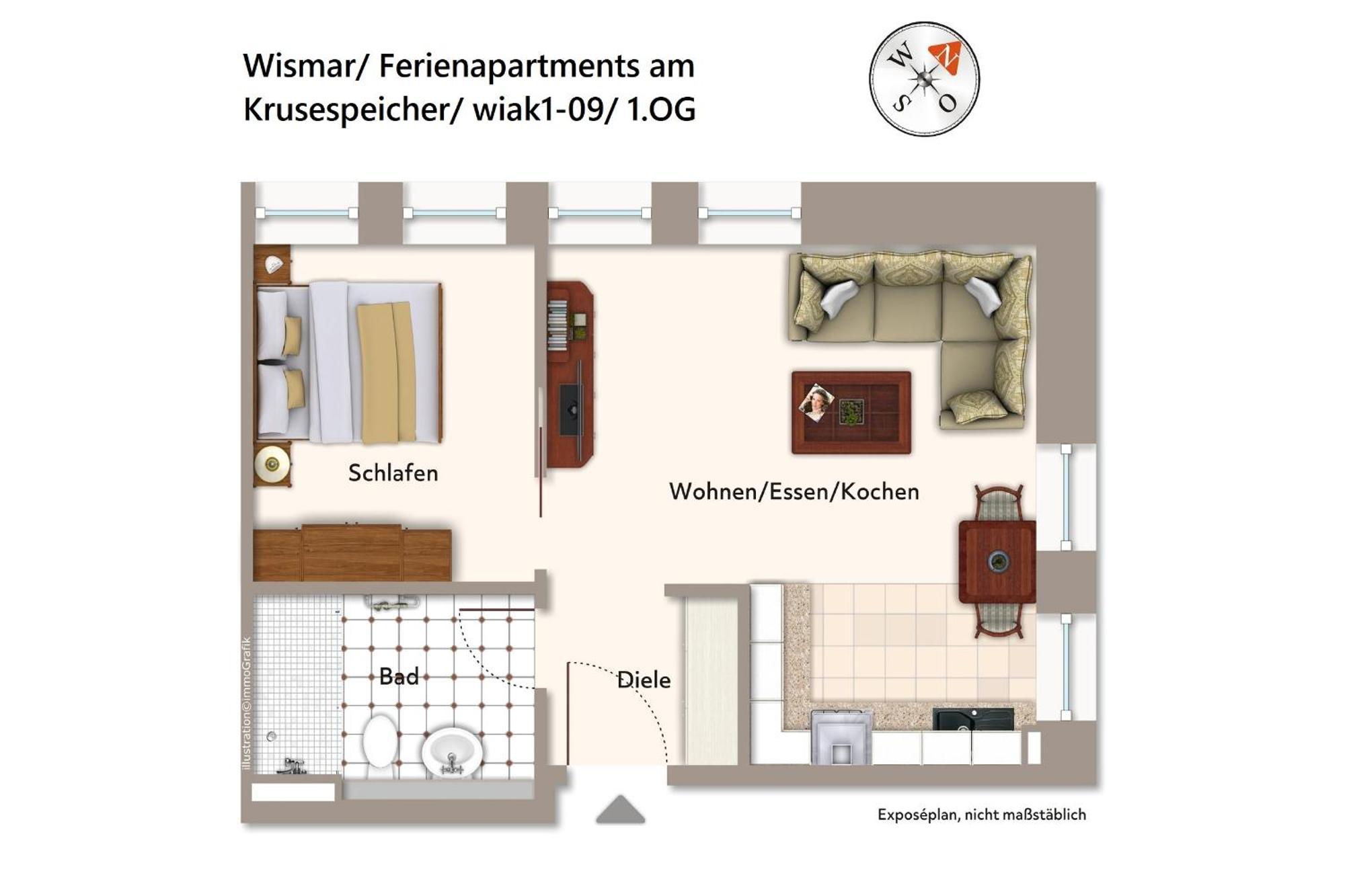 Ferienapartments Am Krusespeicher Ferienapartments Am Krusespeicher 1-09 Wismar Luaran gambar